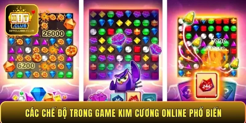 Các chế độ trong game kim cương online phổ biến